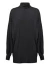 Nineminutes High-neck Wide-sleeve Dress In Black