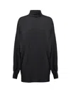 Nineminutes High-neck Wide-sleeve Dress In Black
