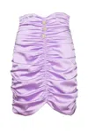 Nineminutes Mini Gonna Lilla Arricciata In Purple