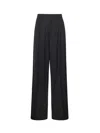 Nineminutes Palazzo Tuxedo Pants In Black