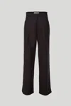 Nineminutes Pantalone The Crew Smocking Nero In Nero