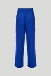 Nineminutes Pantalone The Crew Wool Blu In Blu