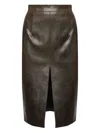 Nineminutes Pencil Vent Midi Skirt