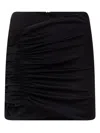Nineminutes Draped Mini Skirt In Black