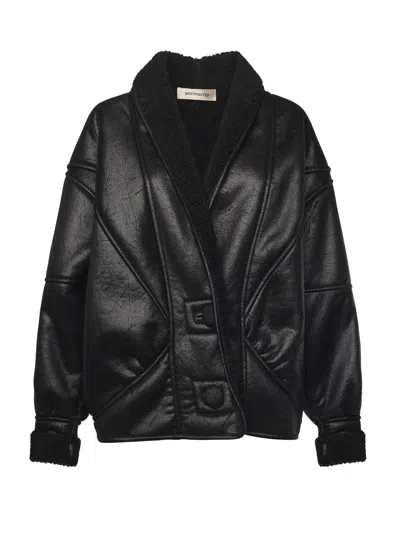 Nineminutes The Classic Shearling Faux Shearling In Black