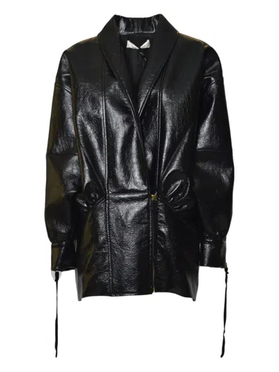 NINEMINUTES THE VIRGO BUFFALO FAUX-LEATHER COAT