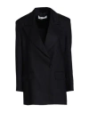 Nineminutes Woman Suit Jacket Black Size 8 Linen In Black