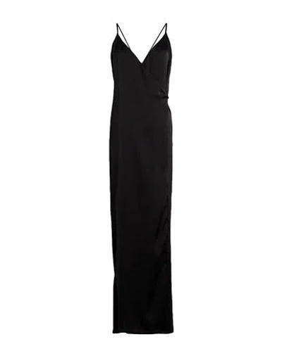 Nineminutes Woman Maxi Dress Black Size 10 Polyester, Elastane