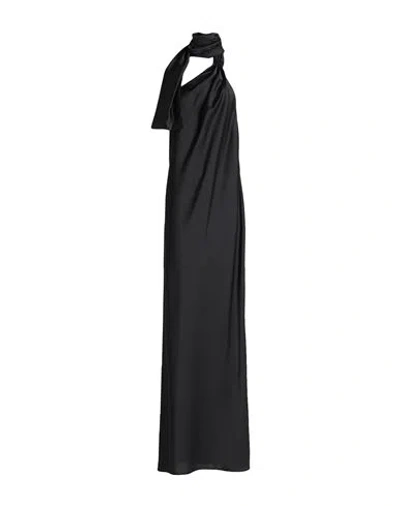 Nineminutes Woman Maxi Dress Black Size 8 Polyester, Elastane