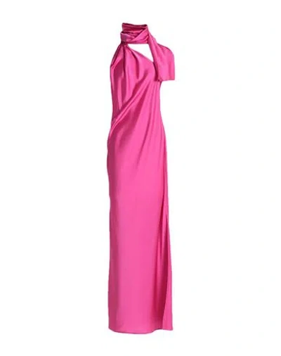 Nineminutes Woman Maxi Dress Fuchsia Size 2 Polyester, Elastane In Pink