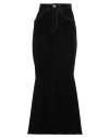 Nineminutes Woman Maxi Skirt Black Size 4 Cotton, Polyurethane, Viscose, Elastane In Black