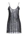 Nineminutes Woman Mini Dress Black Size 6 Polyamide, Polyester In Black
