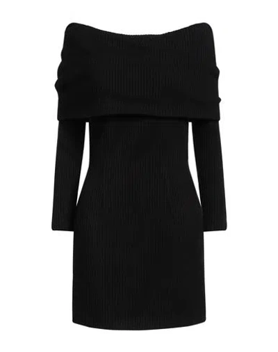 Nineminutes Woman Mini Dress Black Size 6 Viscose, Polyamide, Polyester