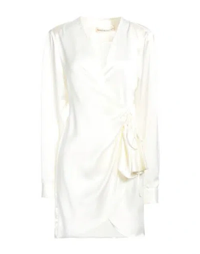 Nineminutes Woman Mini Dress Ivory Size 6 Polyester, Elastane In White