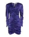 Nineminutes Woman Mini Dress Purple Size 8 Polyester, Elastane In Purple