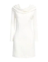 Nineminutes Woman Mini Dress White Size 6 Viscose, Polyamide, Polyester In White