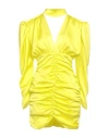 Nineminutes Woman Mini Dress Yellow Size 8 Polyester, Elastane In Yellow