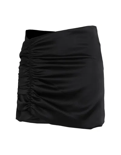 Nineminutes Woman Mini Skirt Black Size 8 Polyester, Elastane
