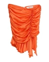 Nineminutes Woman Mini Skirt Orange Size 6 Polyester, Elastane In Orange