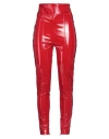 Nineminutes Woman Pants Red Size 4 Polyurethane, Polyester In Red