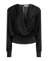 Nineminutes Woman Top Black Size 2 Polyester, Elastane In Black