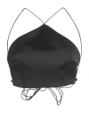 Nineminutes Woman Top Black Size 8 Polyester, Elastane