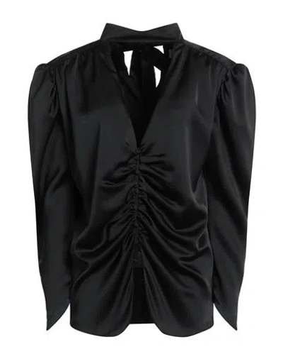 Nineminutes Woman Top Black Size 8 Polyester, Elastane