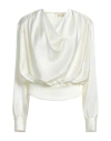Nineminutes Woman Top Ivory Size 8 Polyester, Elastane In White