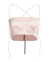 Nineminutes Woman Top Light Pink Size 8 Polyester, Elastane
