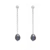 Ninemoo Women's Black / Silver Midnight Baroque Clips Earrings