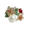 Ninemoo Women's Florence Pearl Bloom Pendant Brooch In Yellow