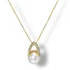 Ninemoo Women's Gold Arché Pearl Necklace In Gold