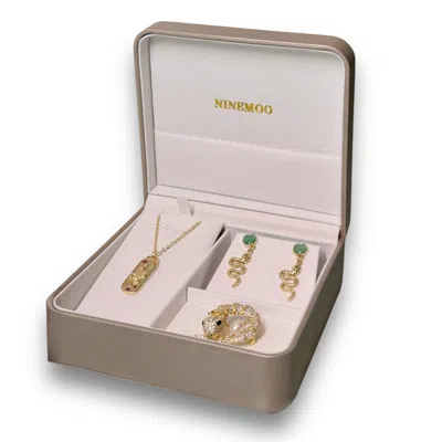 Ninemoo Women's Gold Mystic Serpent Ensemble Jewelry