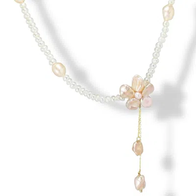 Ninemoo Women's Pink Aurelie Petal Necklace