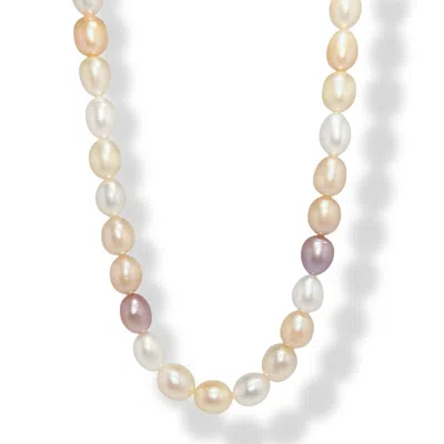 Ninemoo Women's Pink / Purple Aurora Pearl Necklace In Multi
