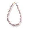 Ninemoo Women's Pink / Purple Pink Pearl Of Eternity Necklace In Pink