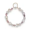 Ninemoo Women's Pink / Purple / White Starry Iridescent Pearl Bracelet