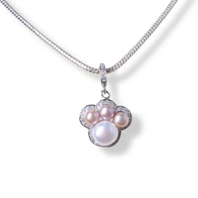 Ninemoo Women's Silver Sterling Paw Charm Necklace