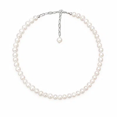 Ninemoo Women's White Clair De Perle Necklace