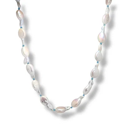 Ninemoo Women's White Mermaid Tears Necklace