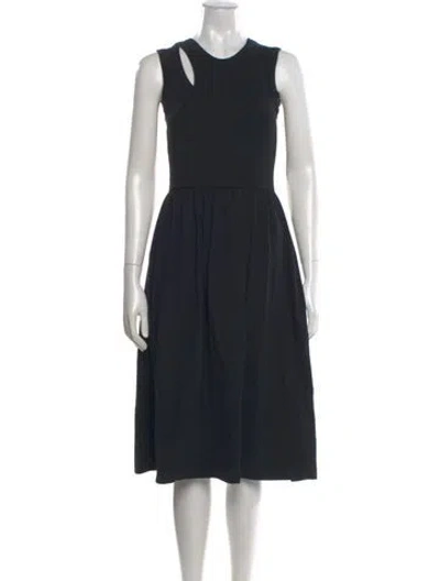 Pre-owned Ninety Percent Asymmetrical Knee-length Dress In Black