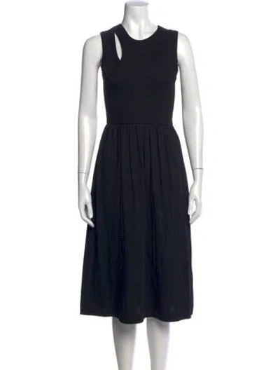 Pre-owned Ninety Percent Asymmetrical Midi Length Dress W/ Tags In Black