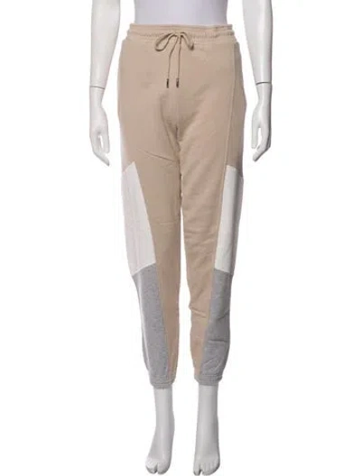 Pre-owned Ninety Percent Colorblock Pattern Sweatpants In Neutrals
