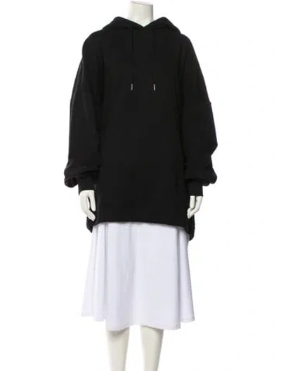 Pre-owned Ninety Percent Crew Neck Long Sleeve Sweatshirt In Black