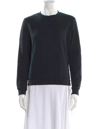 Pre-owned Ninety Percent Crew Neck Long Sleeve Sweatshirt In Black