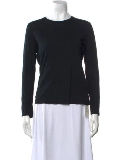 Pre-owned Ninety Percent Crew Neck Long Sleeve T-shirt In Black