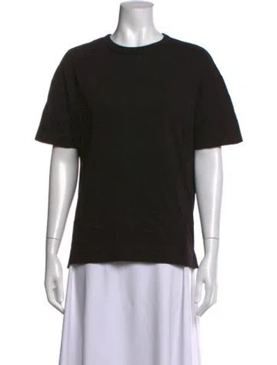 Pre-owned Ninety Percent Crew Neck Short Sleeve T-shirt In Black