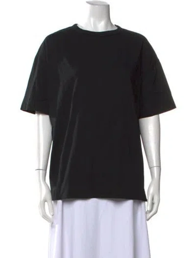 Pre-owned Ninety Percent Crew Neck Short Sleeve T-shirt In Black