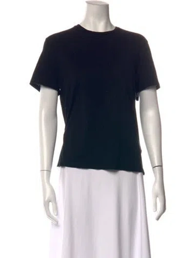Pre-owned Ninety Percent Crew Neck Short Sleeve T-shirt In Black