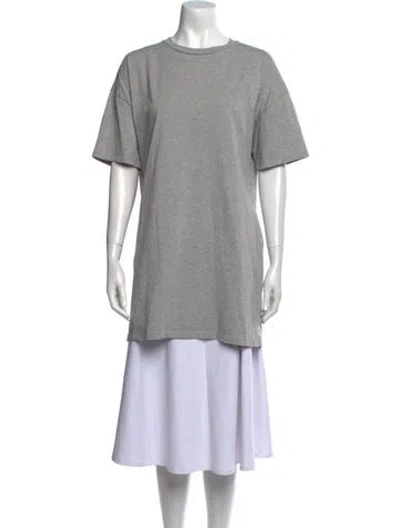 Pre-owned Ninety Percent Crew Neck Short Sleeve T-shirt In Gray